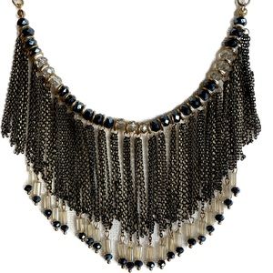 Multi layer tassel necklace